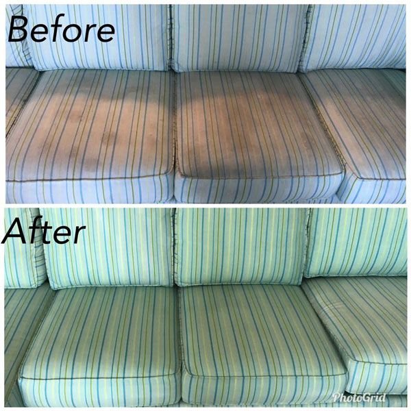Upholstery Cleaning Before and After